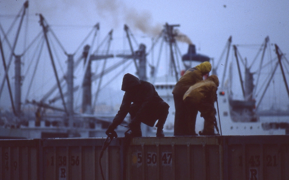 On ship, Oakland, 1979/Brian Nelson