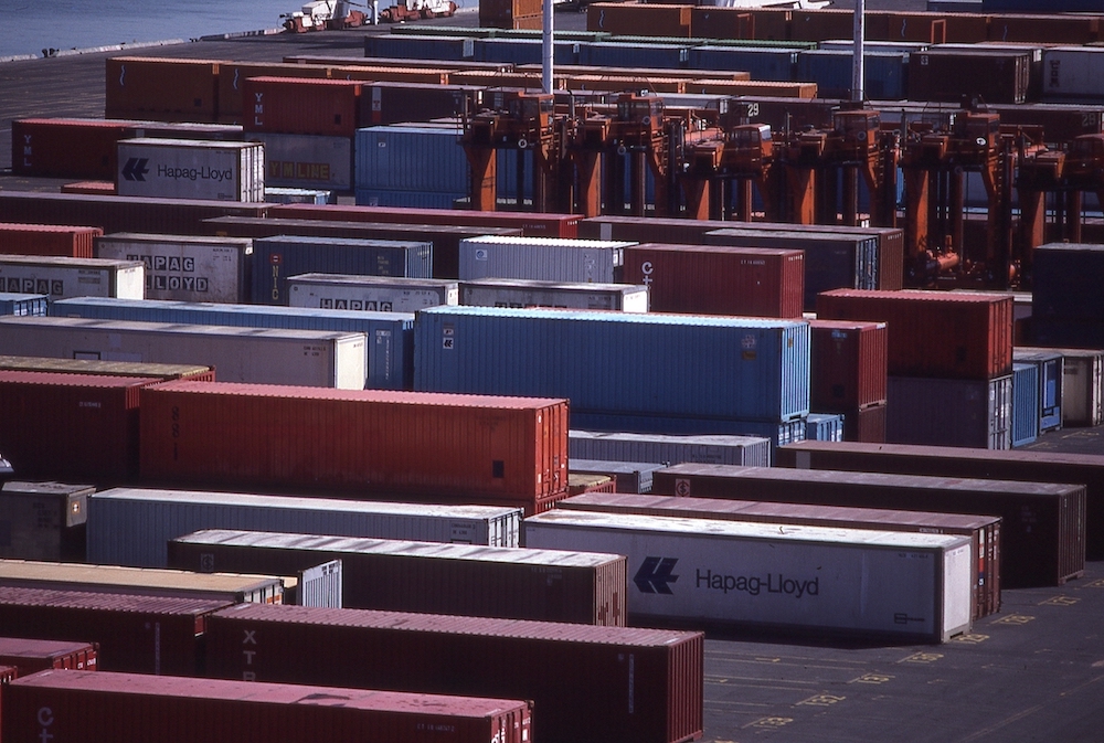 Container yards, Oakland, 1979/Brian Nelson